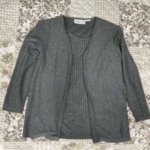 Cape Cod Sportswear ladies dressy top silver